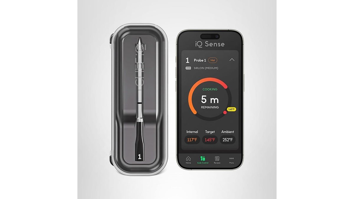 Ce thermomètre de cuisson intelligent sort le repas.