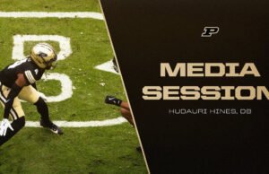Séance médiatique de DB Hudauri Hines | Purdue Football-Purdue Chaudronniers