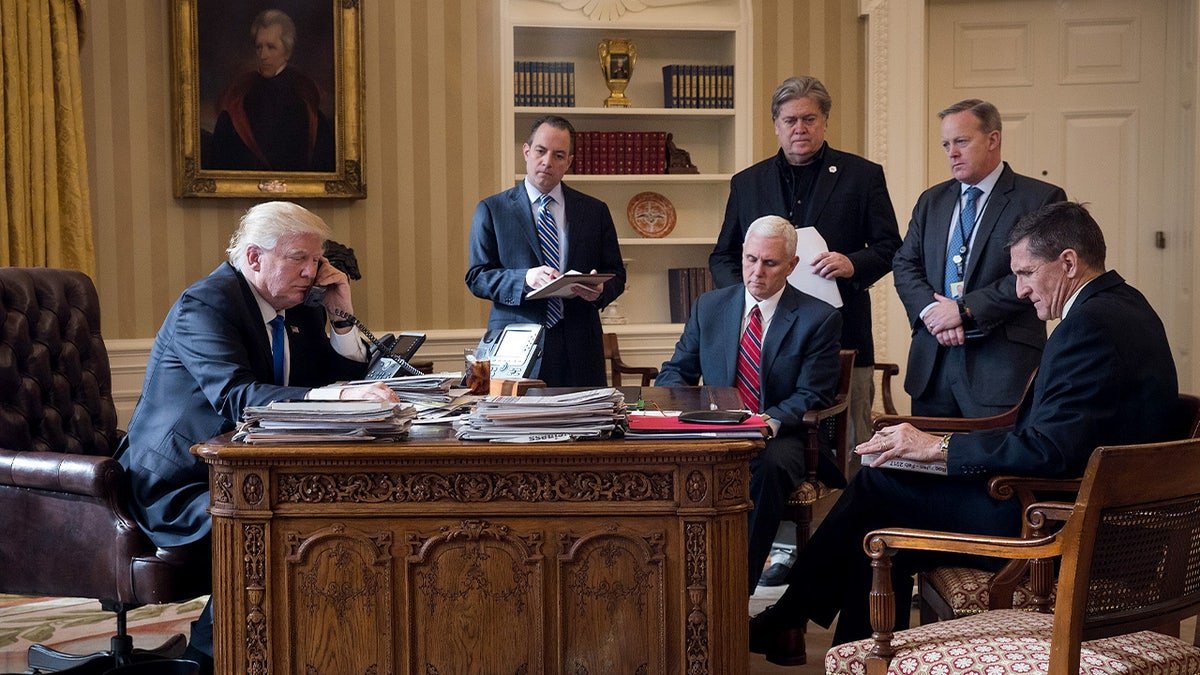 Trump dans le Bureau Ovale