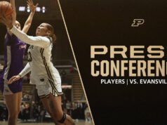 Conférence de presse des joueurs après le match contre Evansville | Basket-ball féminin Purdue – Chaudronniers Purdue